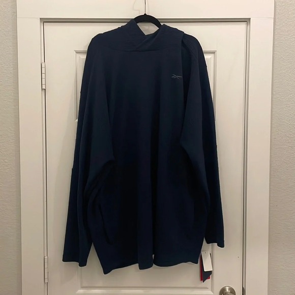 NWT Men’s Reebok Navy‎ hoodie size 4XLT - Picture 1 of 9